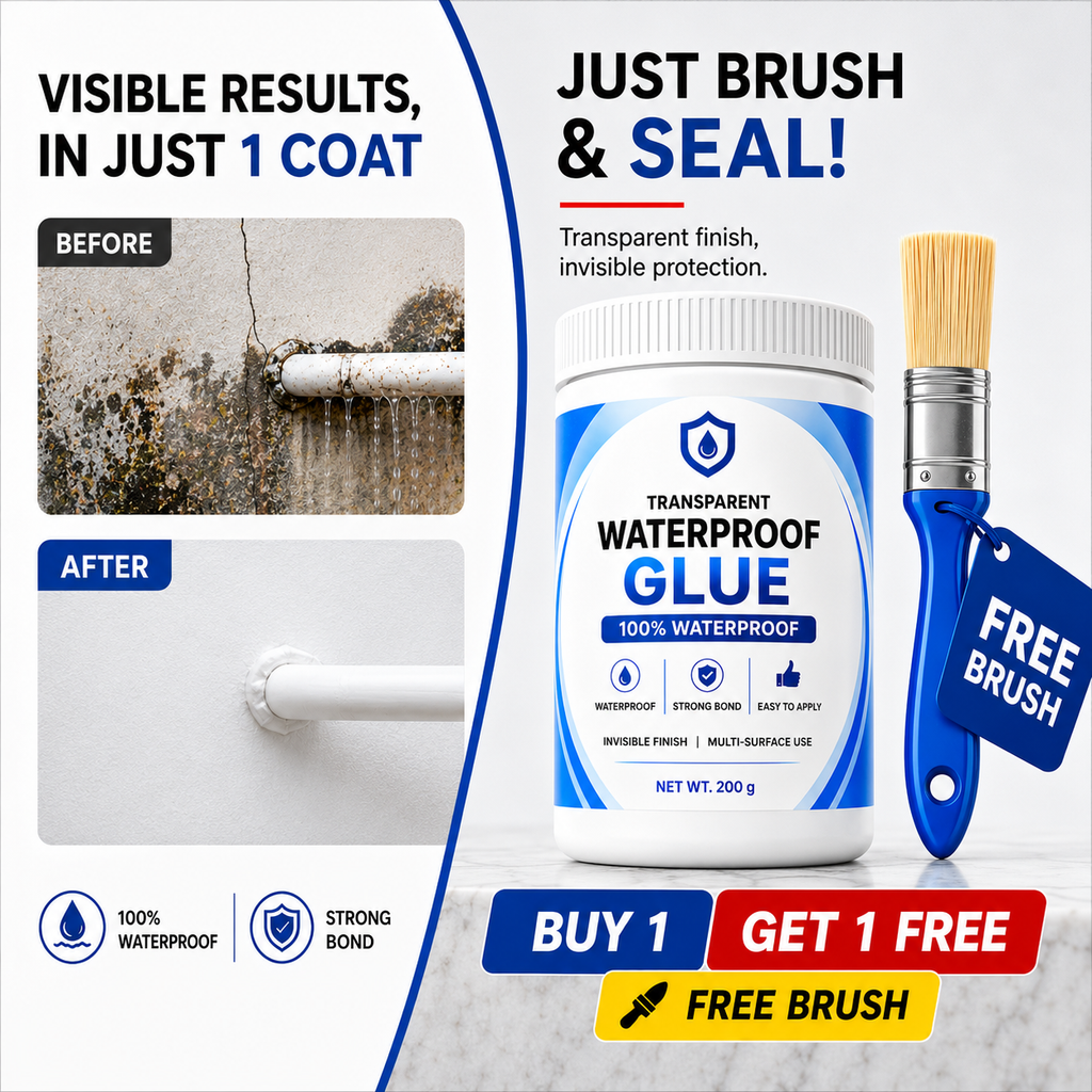 All-Purpose Transparent Waterproof Glue with Brush