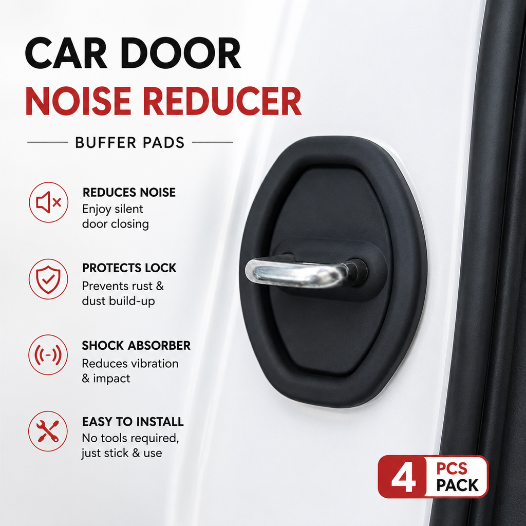 Car Door Noise Reducer Buffer Pads (Pack Of 4)