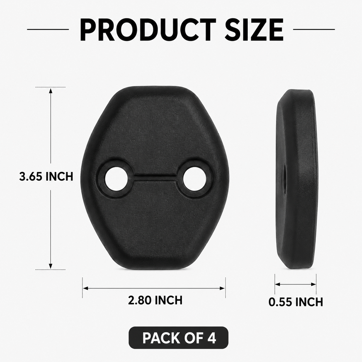 Car Door Noise Reducer Buffer Pads (Pack Of 4)