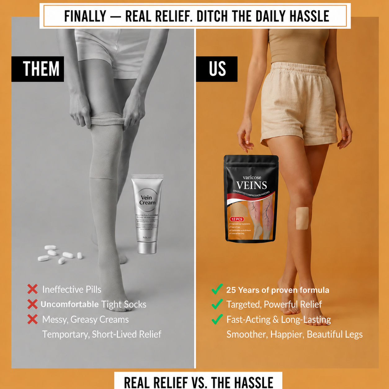 Varicose Veins Relief Patch (Buy 1 Get 1 Free)