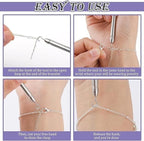 Bracelet Wearing Tool  Stainless Steel Fastening and Hooking Jewelry (Pack of 2)