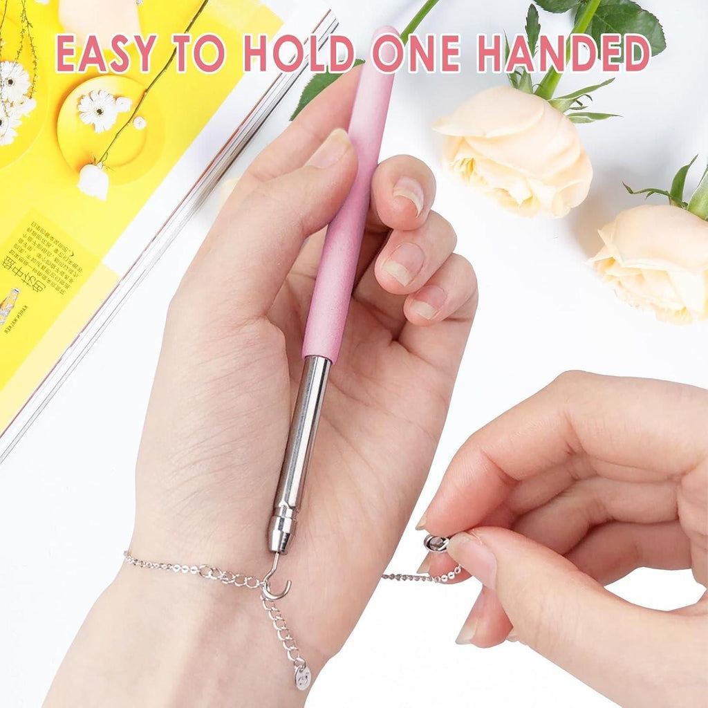 Bracelet Wearing Tool  Stainless Steel Fastening and Hooking Jewelry (Pack of 2)