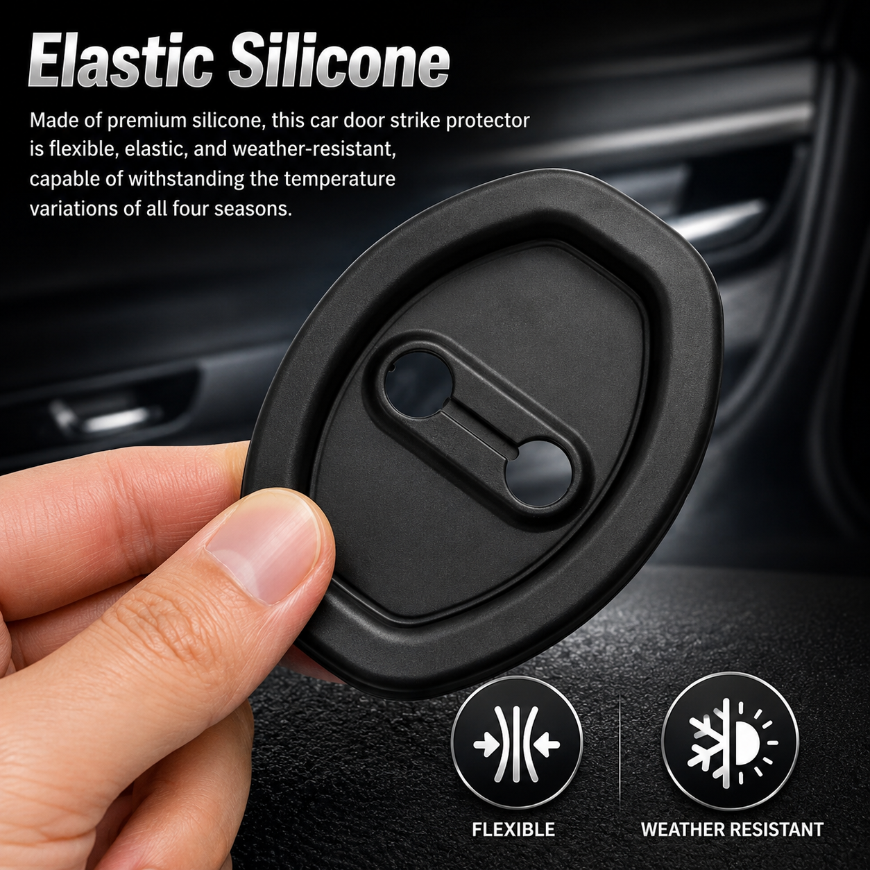 Car Door Noise Reducer Buffer Pads (Pack Of 4)