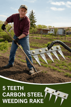 Powerful 5-Teeth Garden Tool for Effortless Weeding 🌿